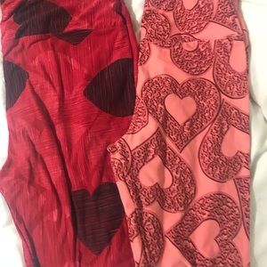 LulaRoe Leggings. TC and OS - Valentines Day